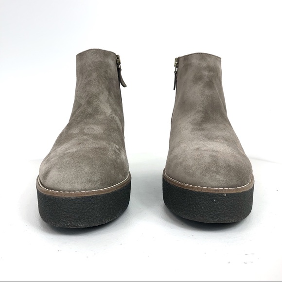 Aquatalia Made in Italy Brown Ankle Boots Sz 9.5 - Picture 2 of 8